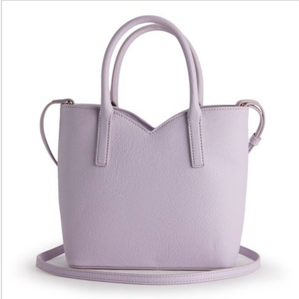 LC Lauren Conrad Soft Purple Tote Bag